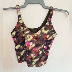 lululemon athletica Multicolor Abstract Tank Top with Pink Accents